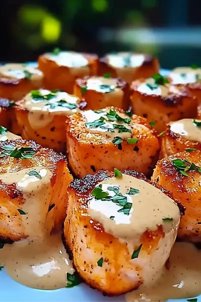 Crispy Bang Bang Salmon Bites