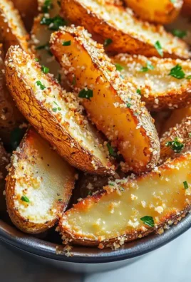Baked Garlic Parmesan Potato Wedges