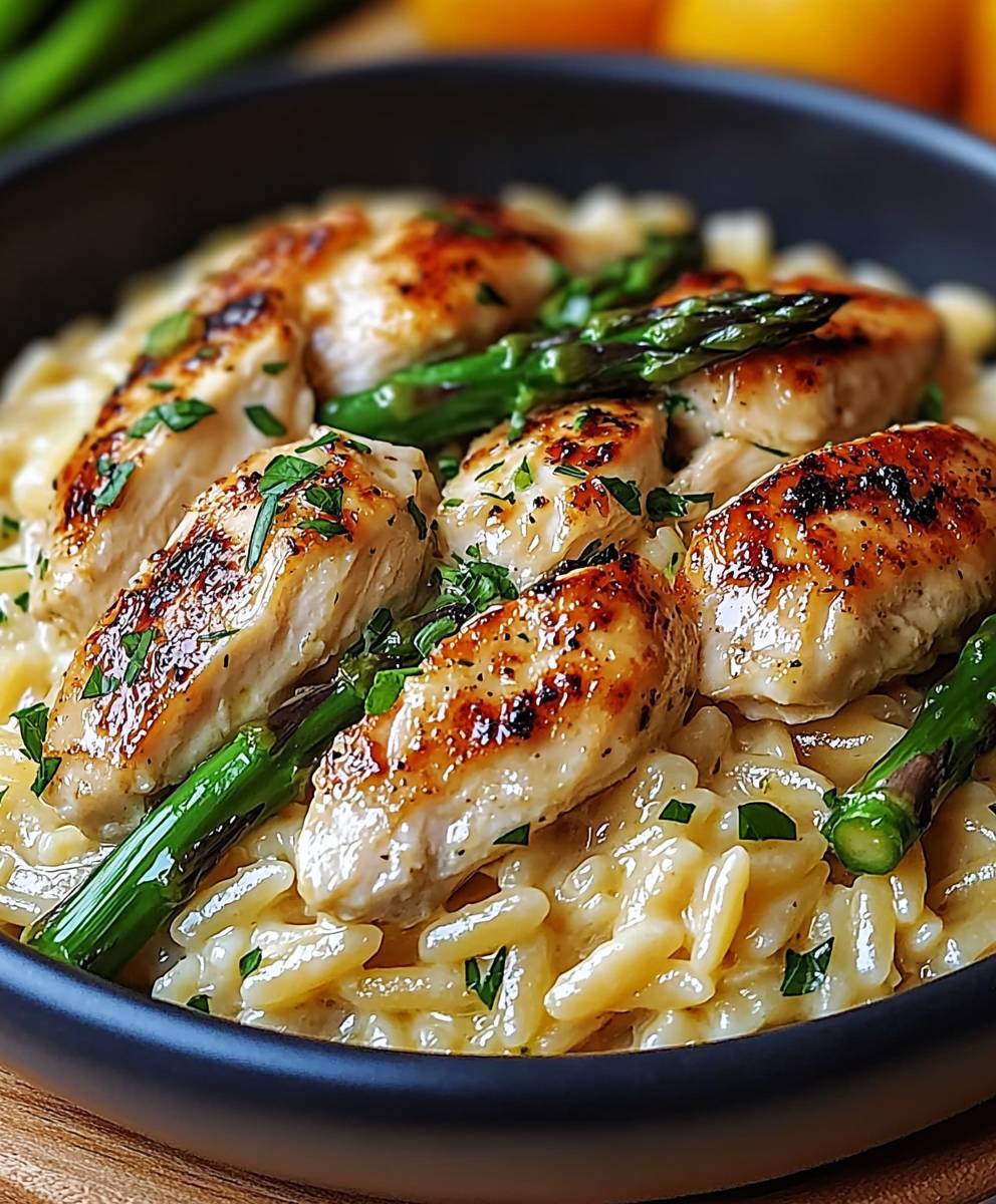 Creamy Parmesan Orzo Chicken