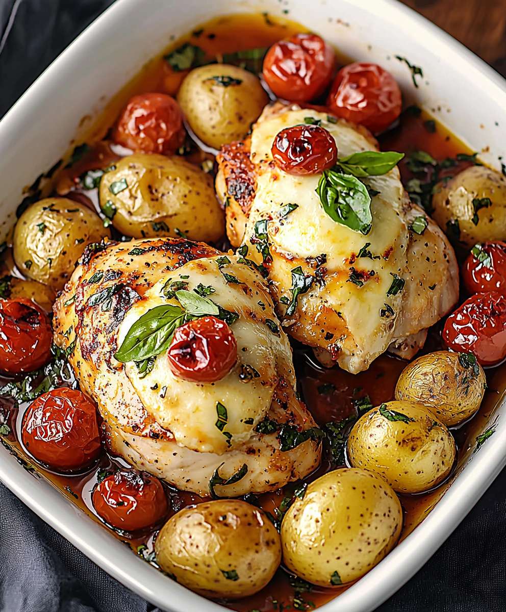 Caprese Chicken Potatoes