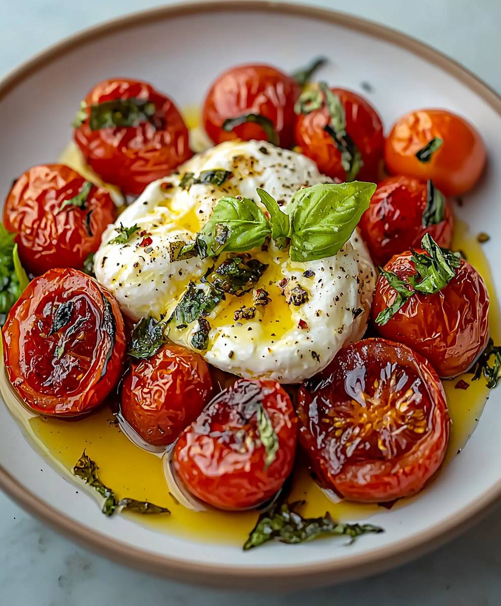 Roasted Tomatoes with Burrata