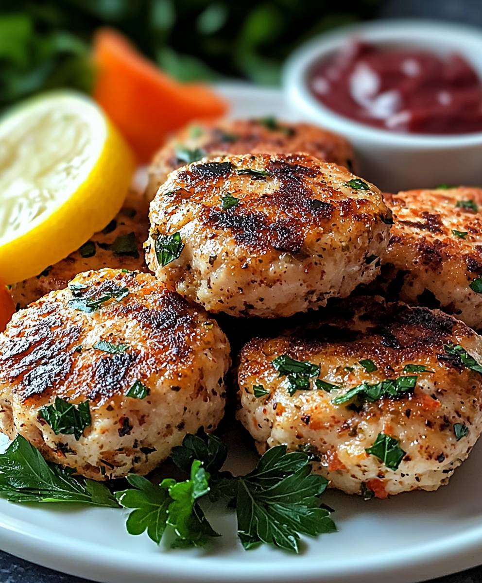 Mediterranean Chicken Patties