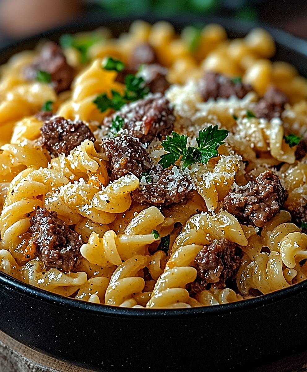 Beef and Cheddar Pasta