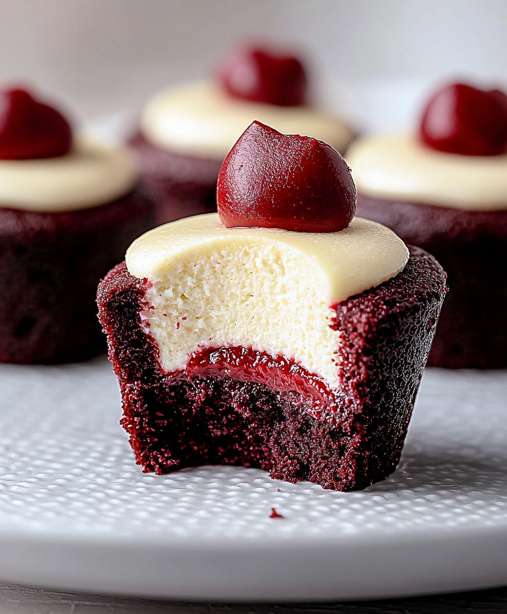 Mini Red Velvet Cheesecake Dessert