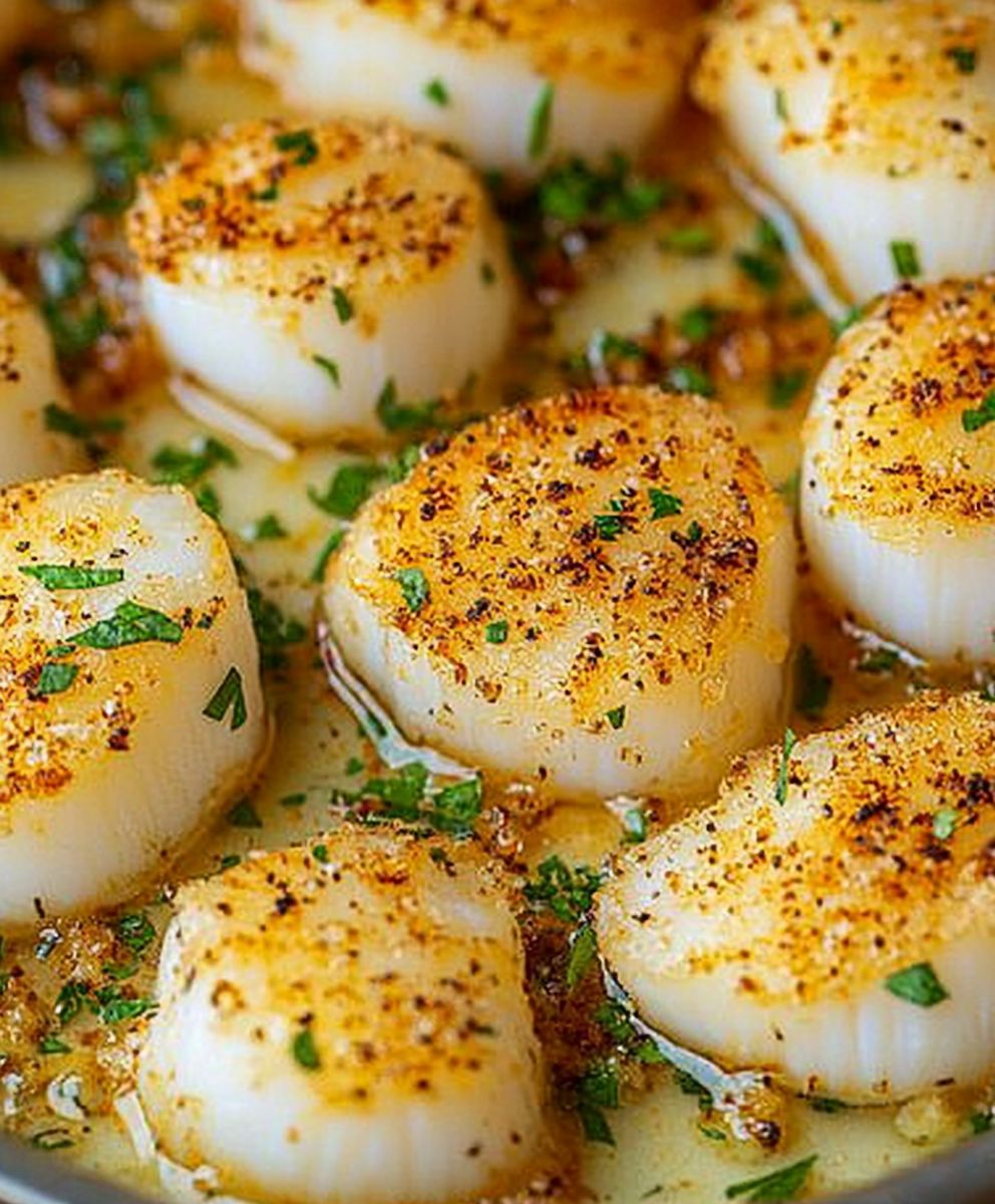 Baked Scallops Dish