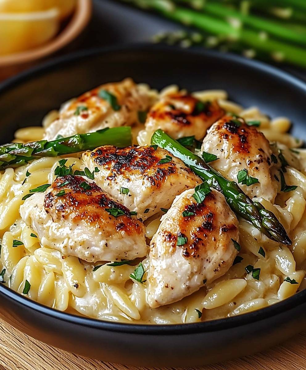 Creamy Parmesan Orzo Chicken
