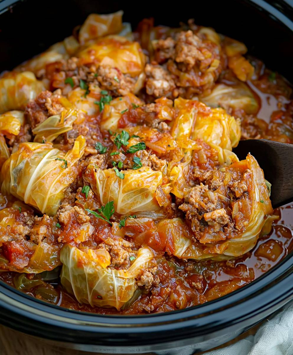 Crockpot Unstuffed Cabbage Rolls