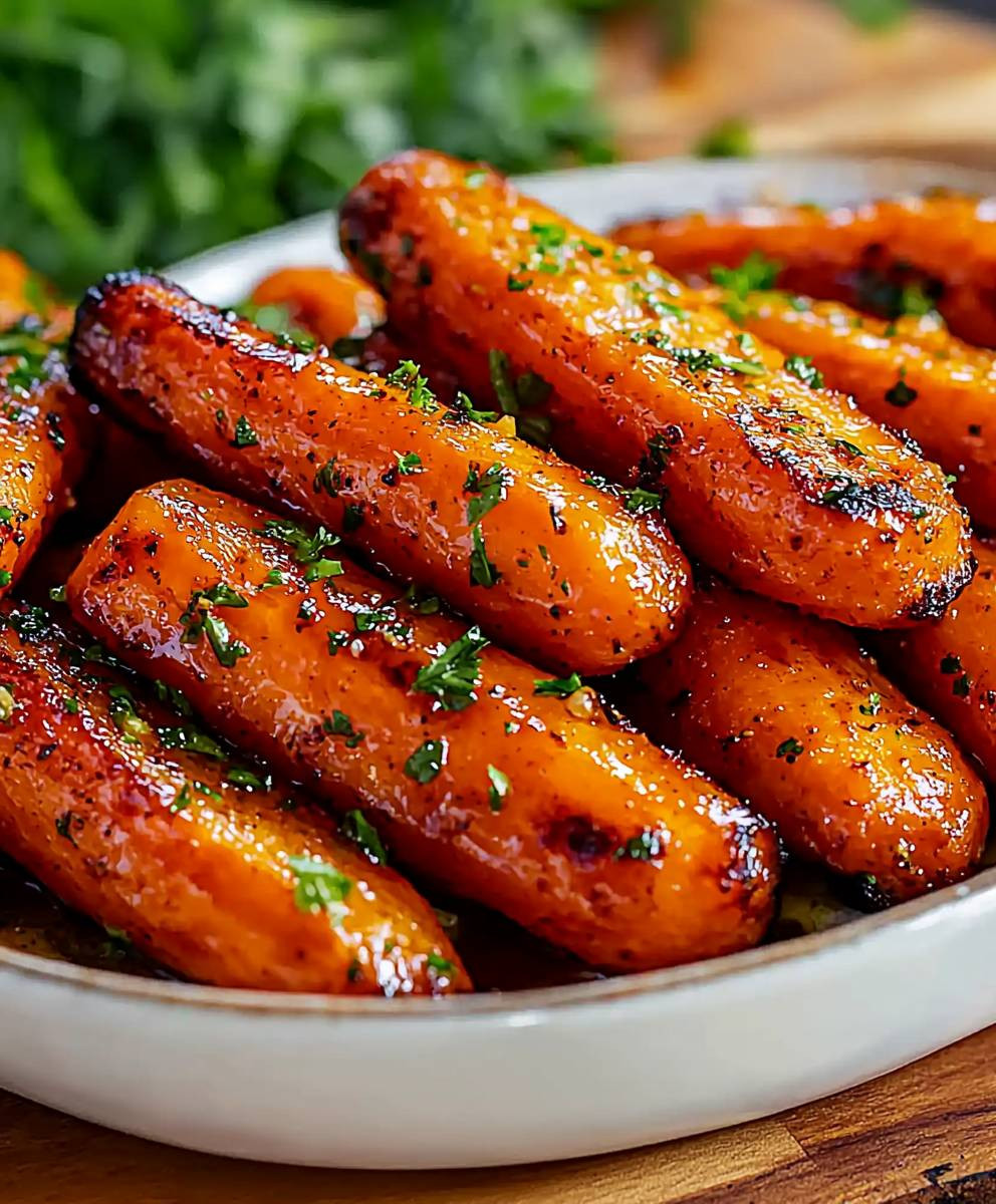 Honey Garlic Butter Carrots