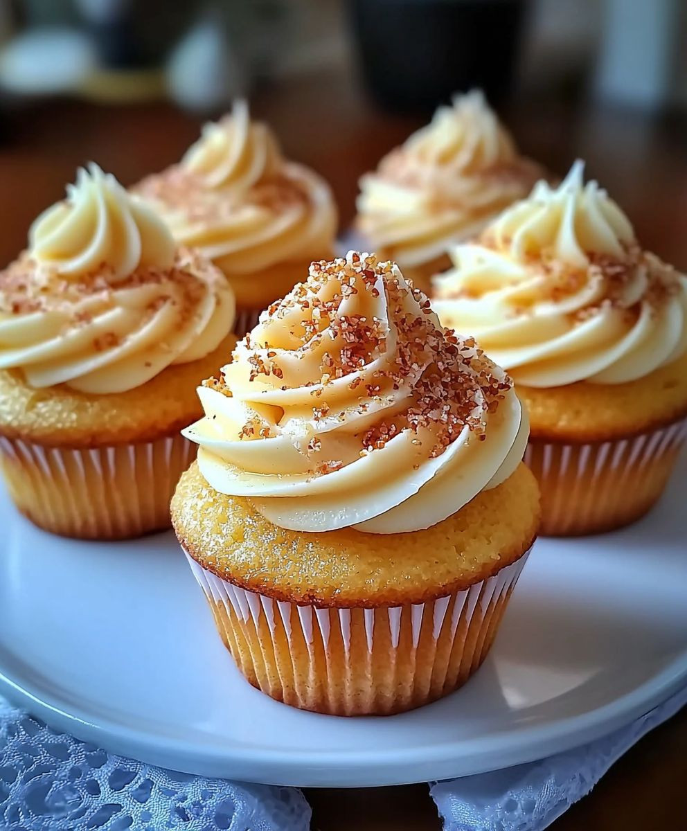 Honey Peach Cupcakes