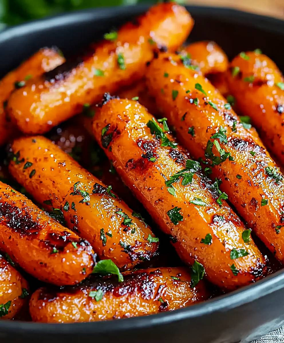 Honey Garlic Butter Carrots