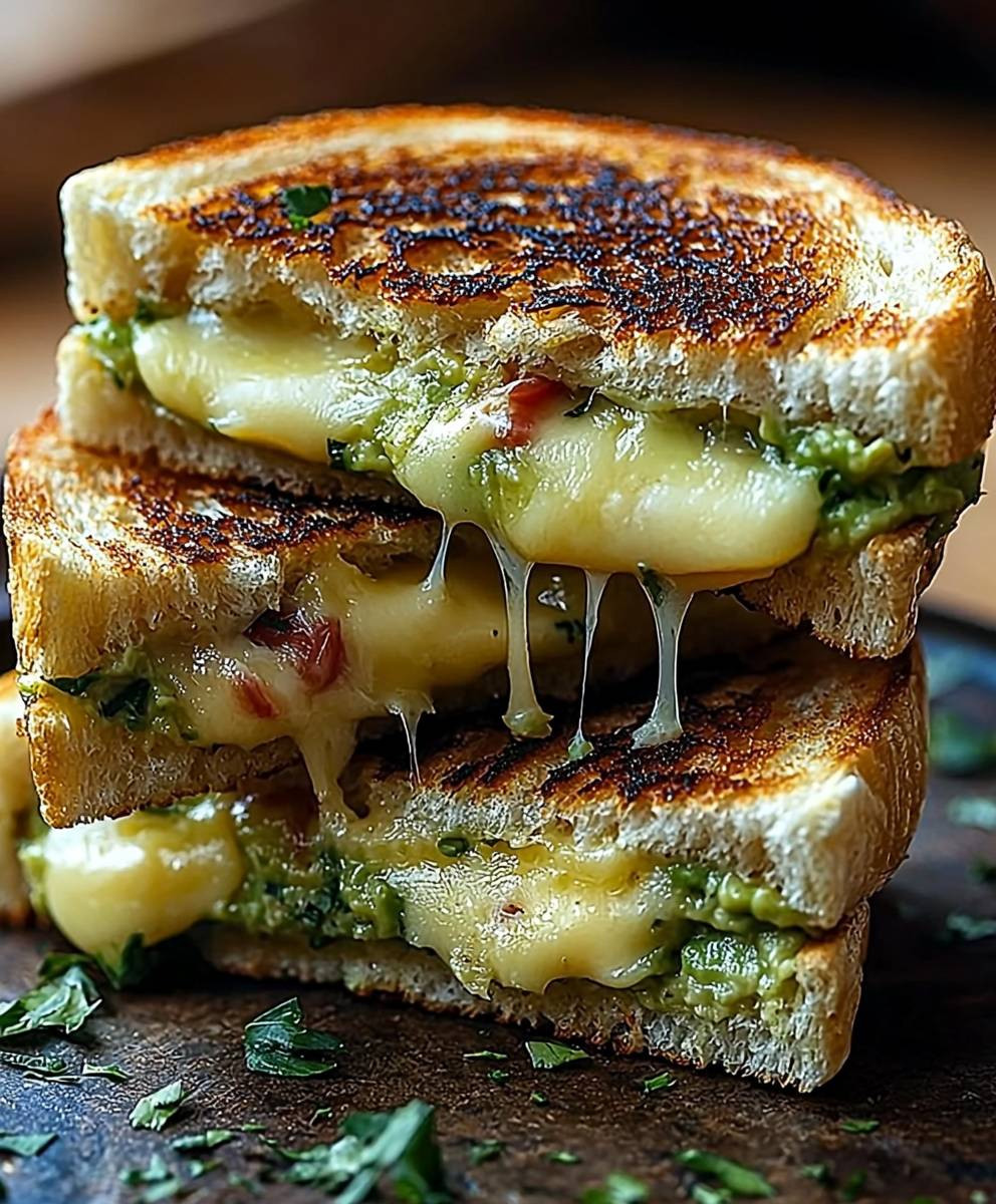 Creamy Avocado Grilled Cheese