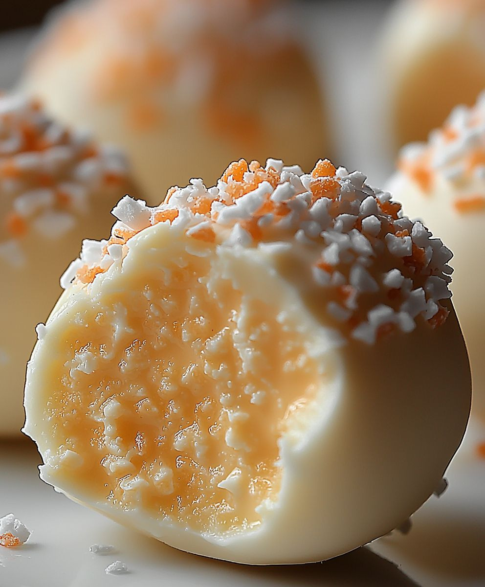 Orange Creamsicle Truffles