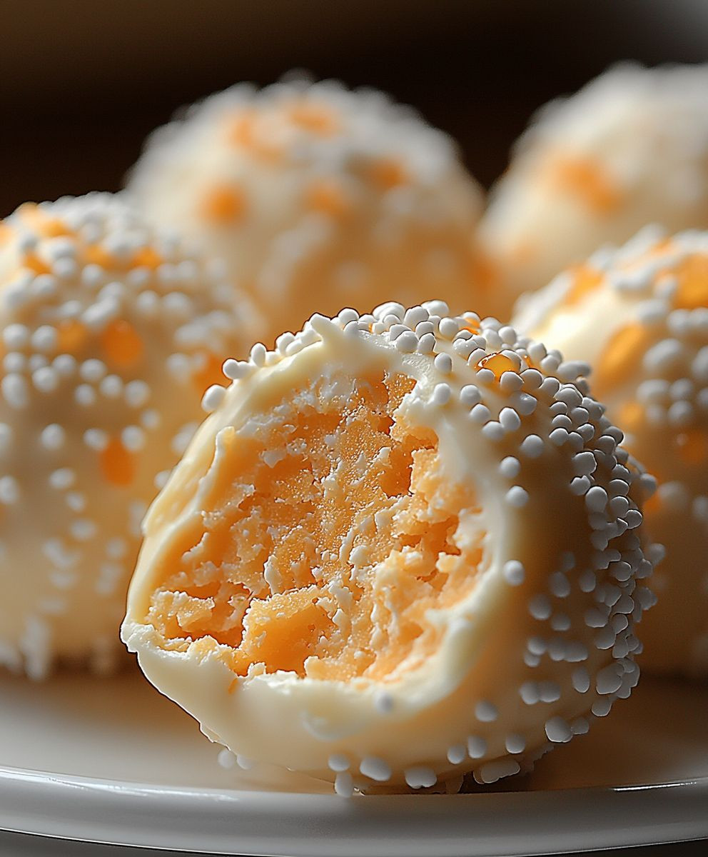 Orange Creamsicle Truffles