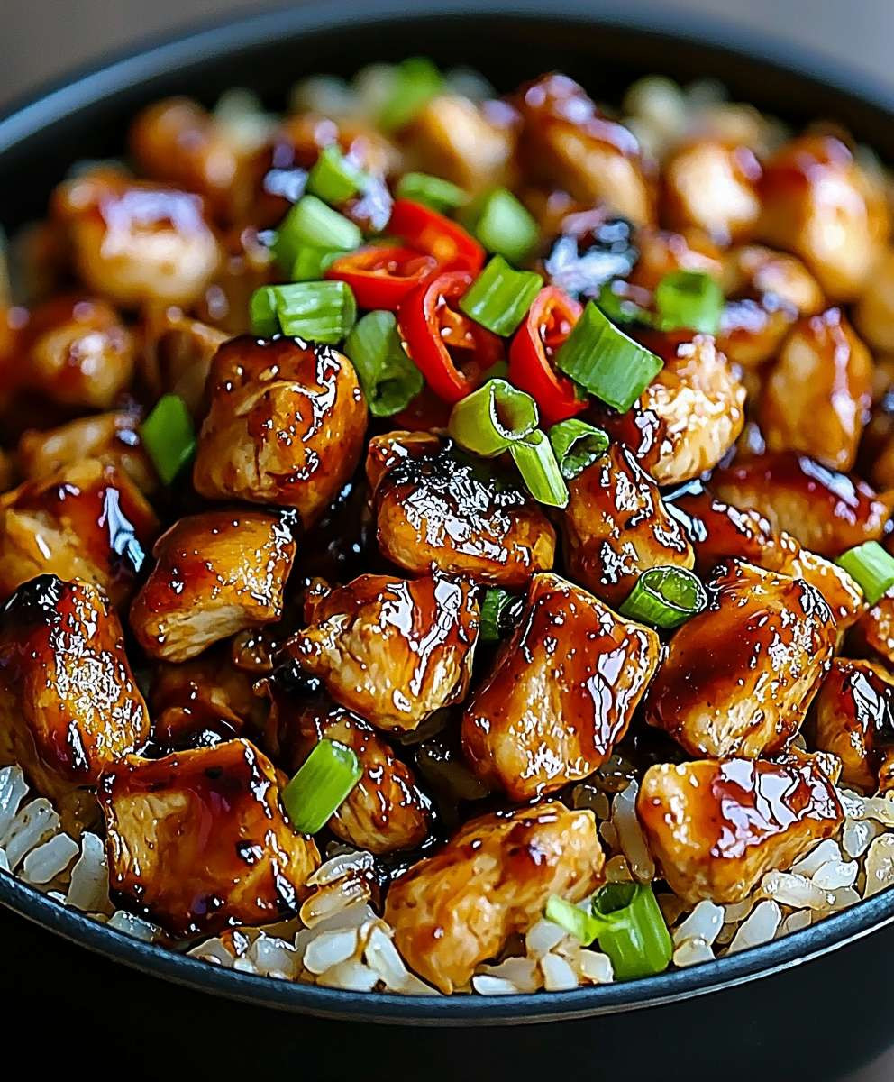 Honey BBQ Chicken Rice