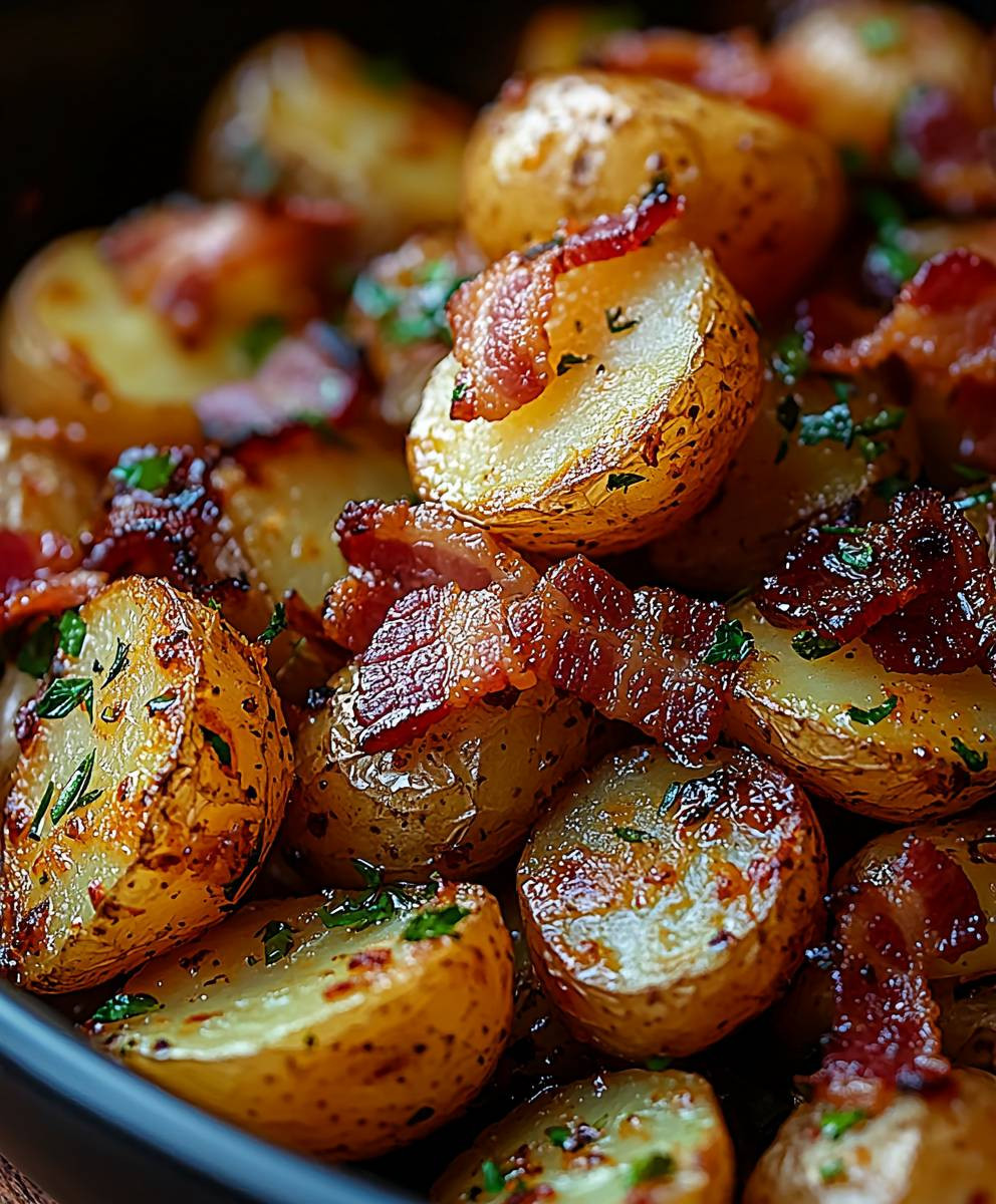 Honey Bacon Roasted Potatoes