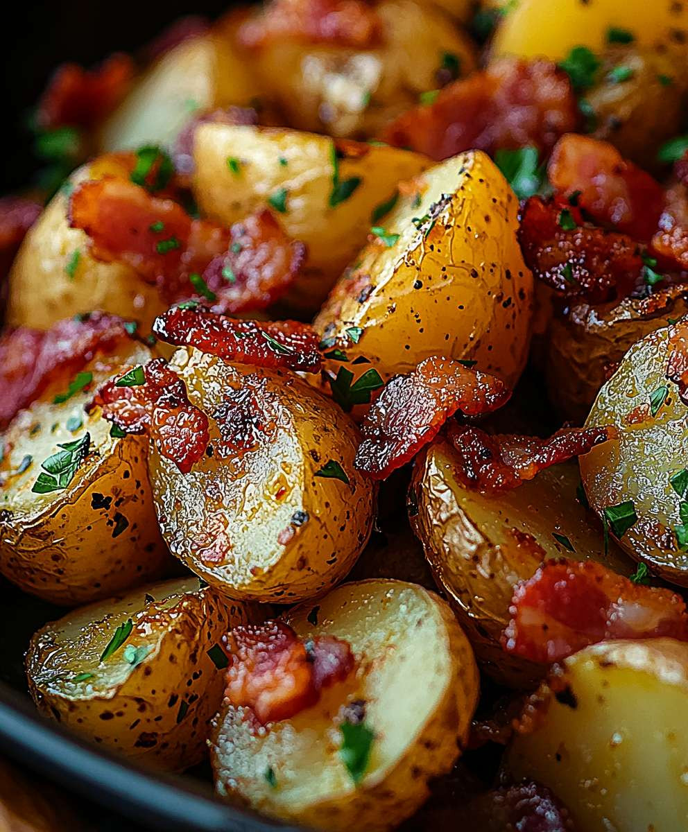 Honey Bacon Roasted Potatoes