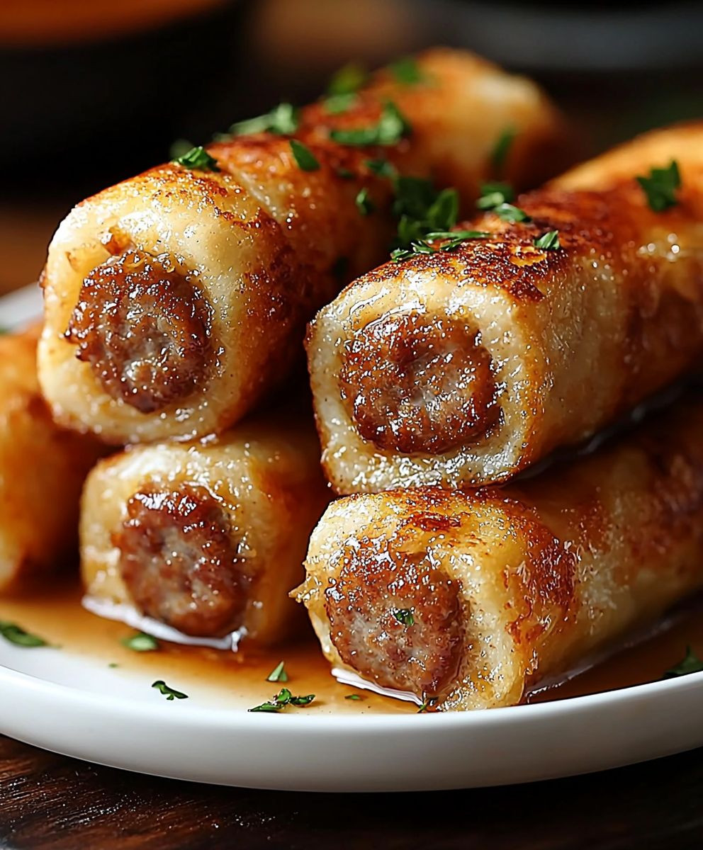 Sausage French Toast Roll-Ups