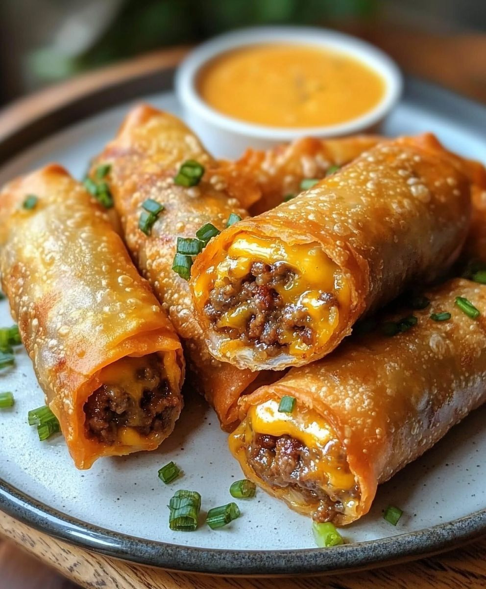 Cheeseburger Eggrolls