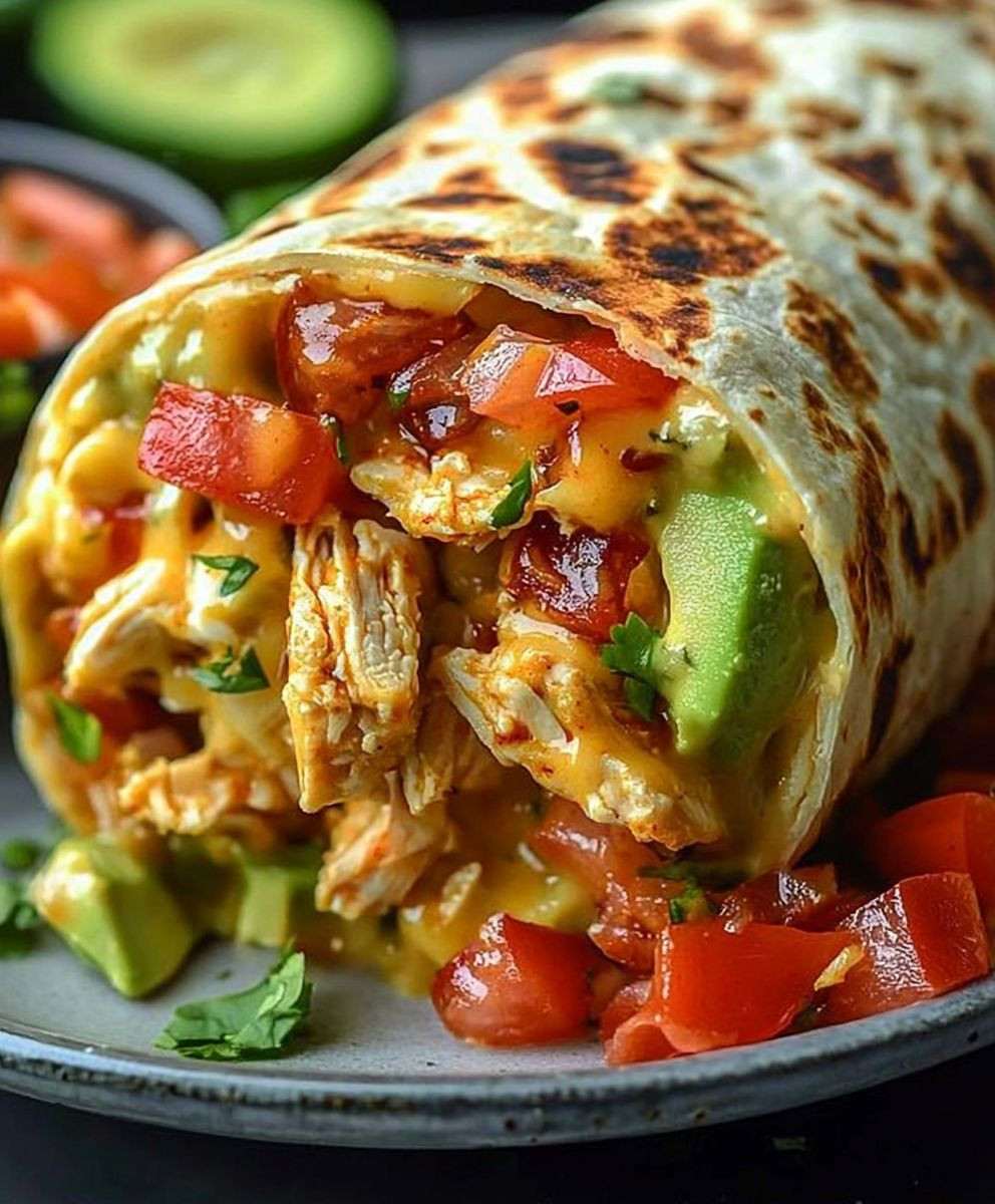 Chipotle Ranch Grilled Chicken Burrito