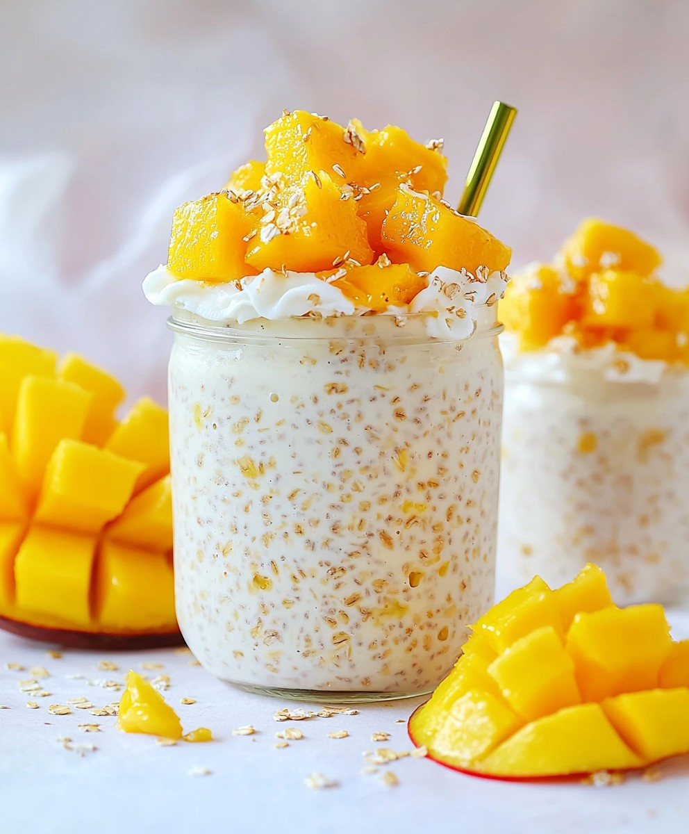 Mango Coconut Overnight Oats