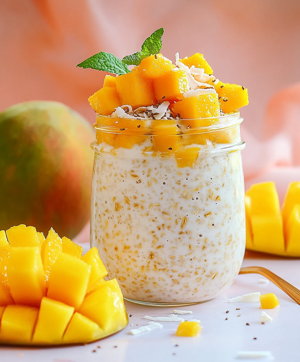 Mango Coconut Overnight Oats