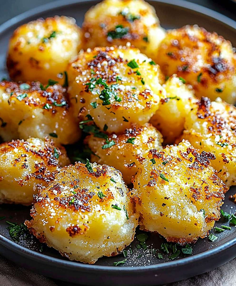 Crispy Garlic Parmesan Potatoes