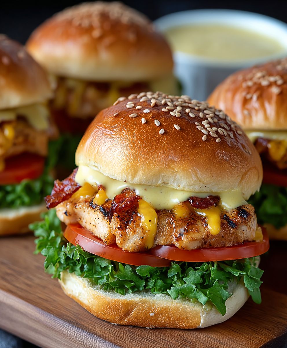 Honey Mustard Chicken Sliders