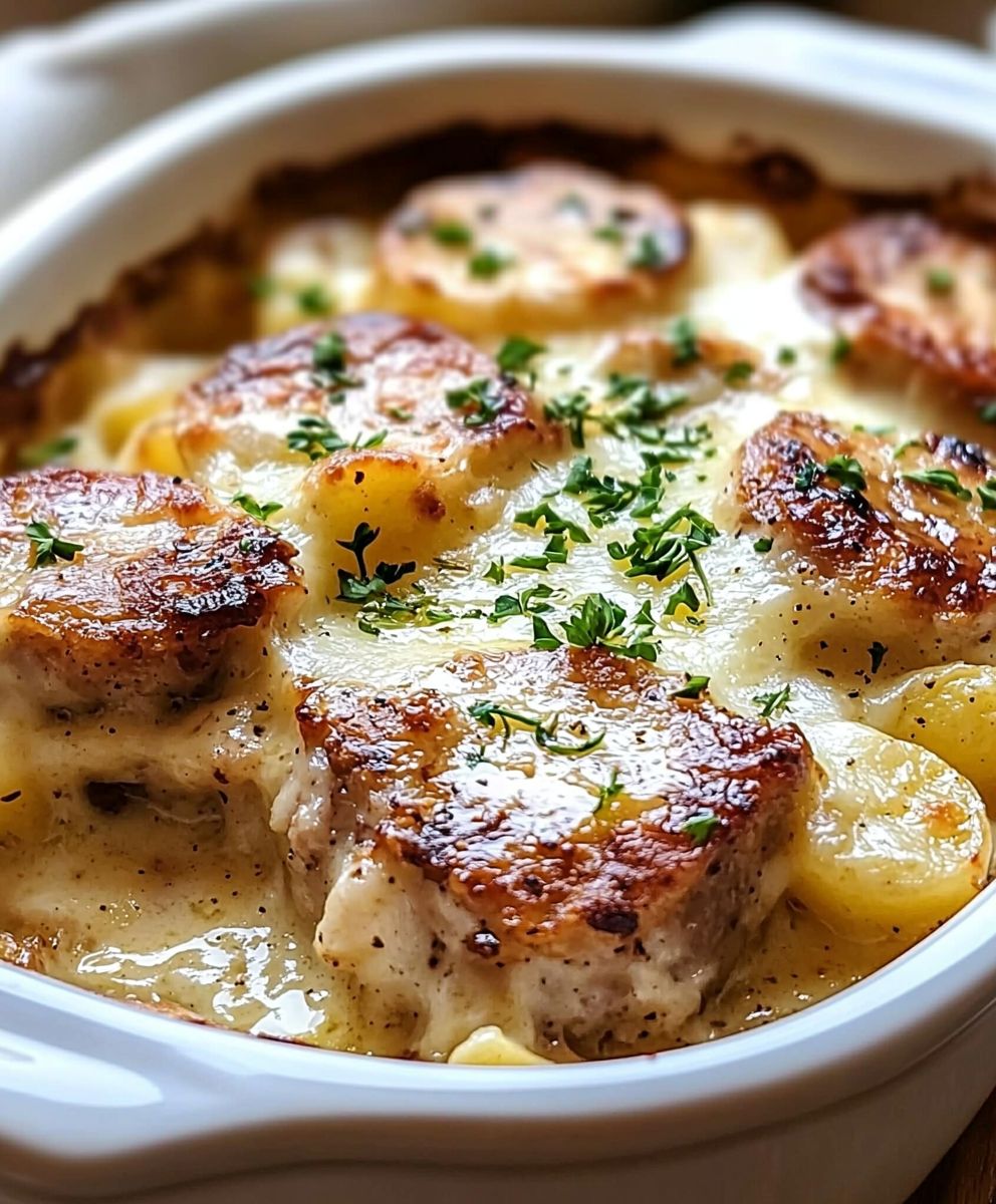 Smothered Pork Chop Casserole