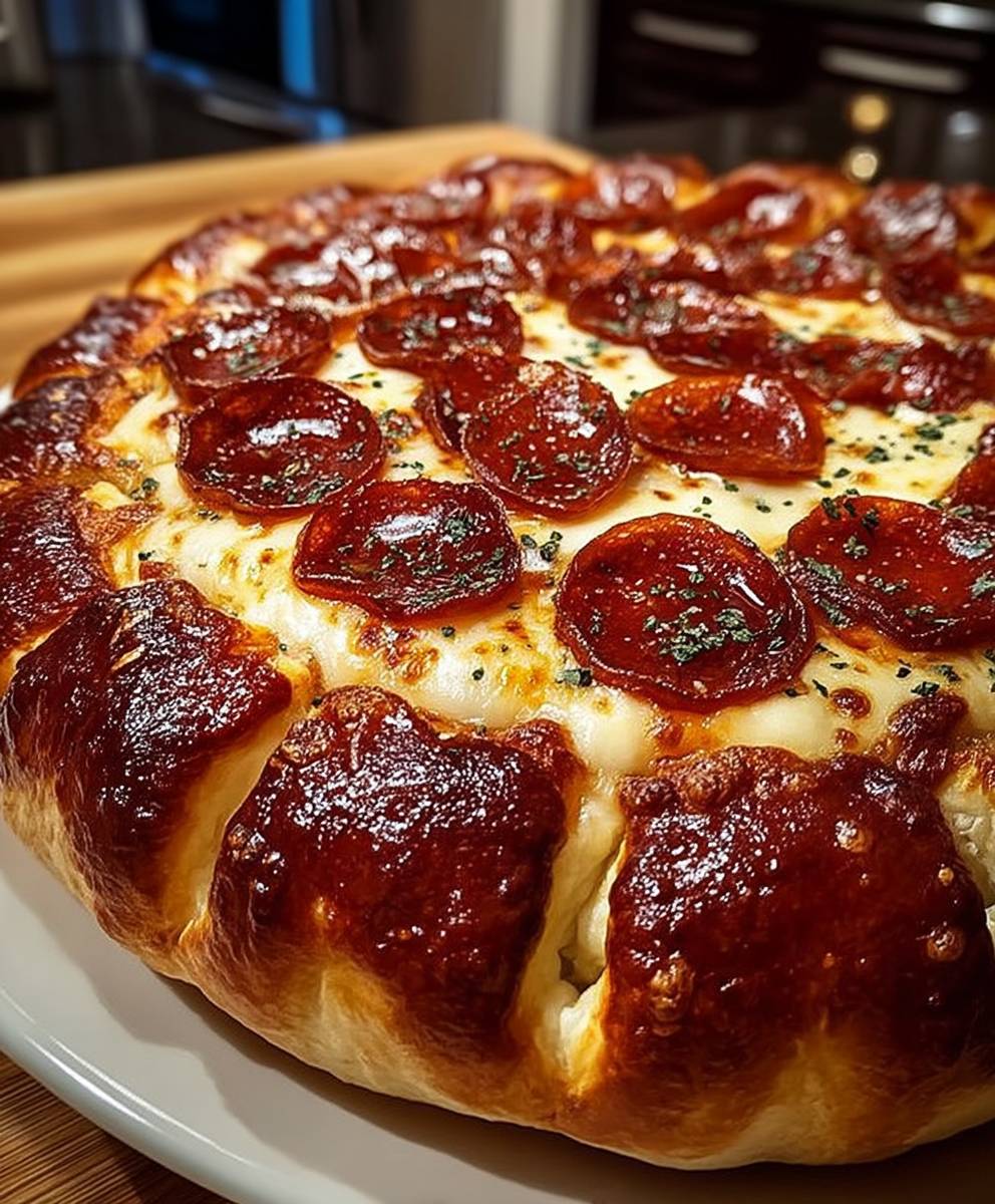 Stuffed Crust Pepperoni Pizza