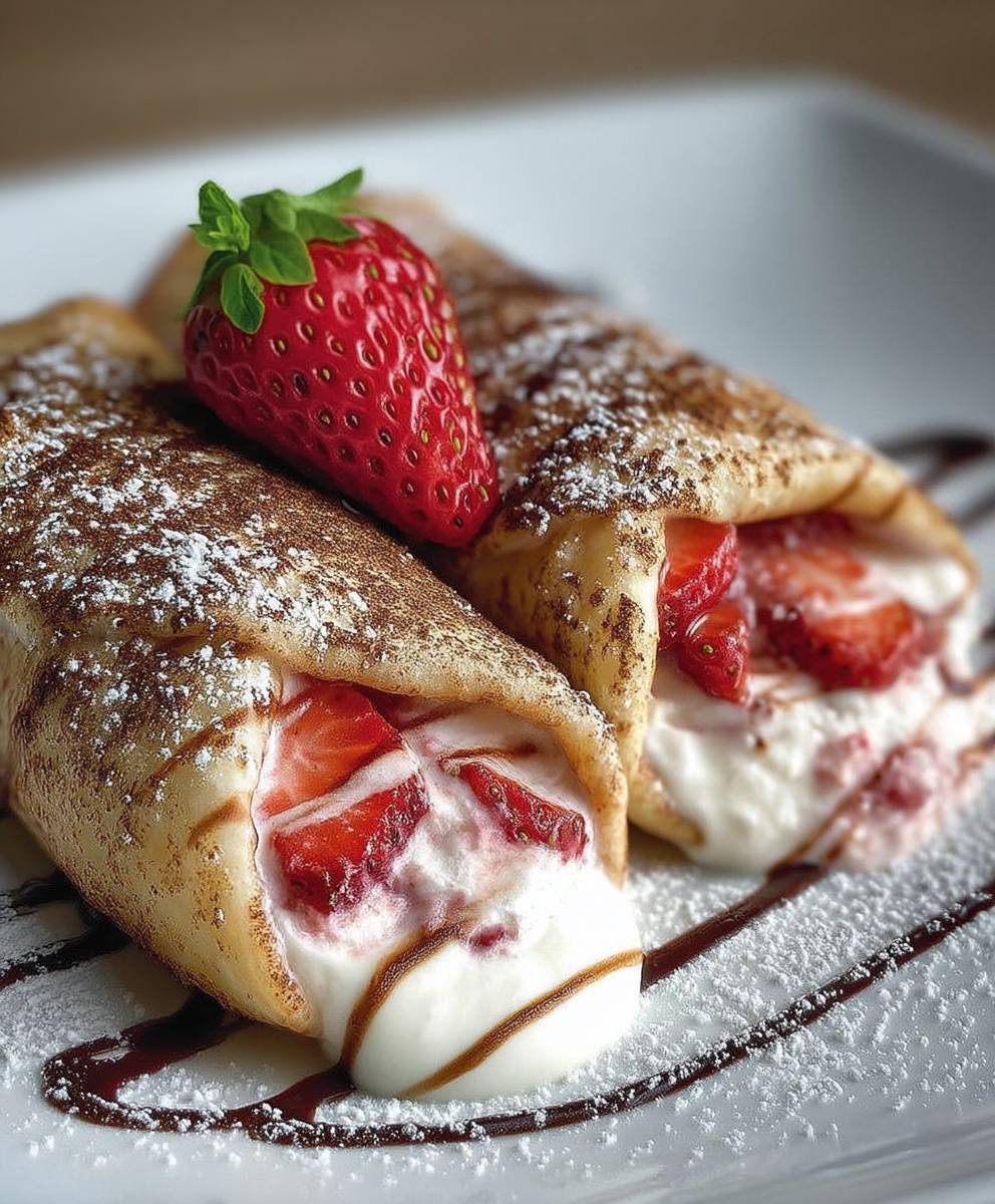 Strawberry Cheesecake Eggrolls