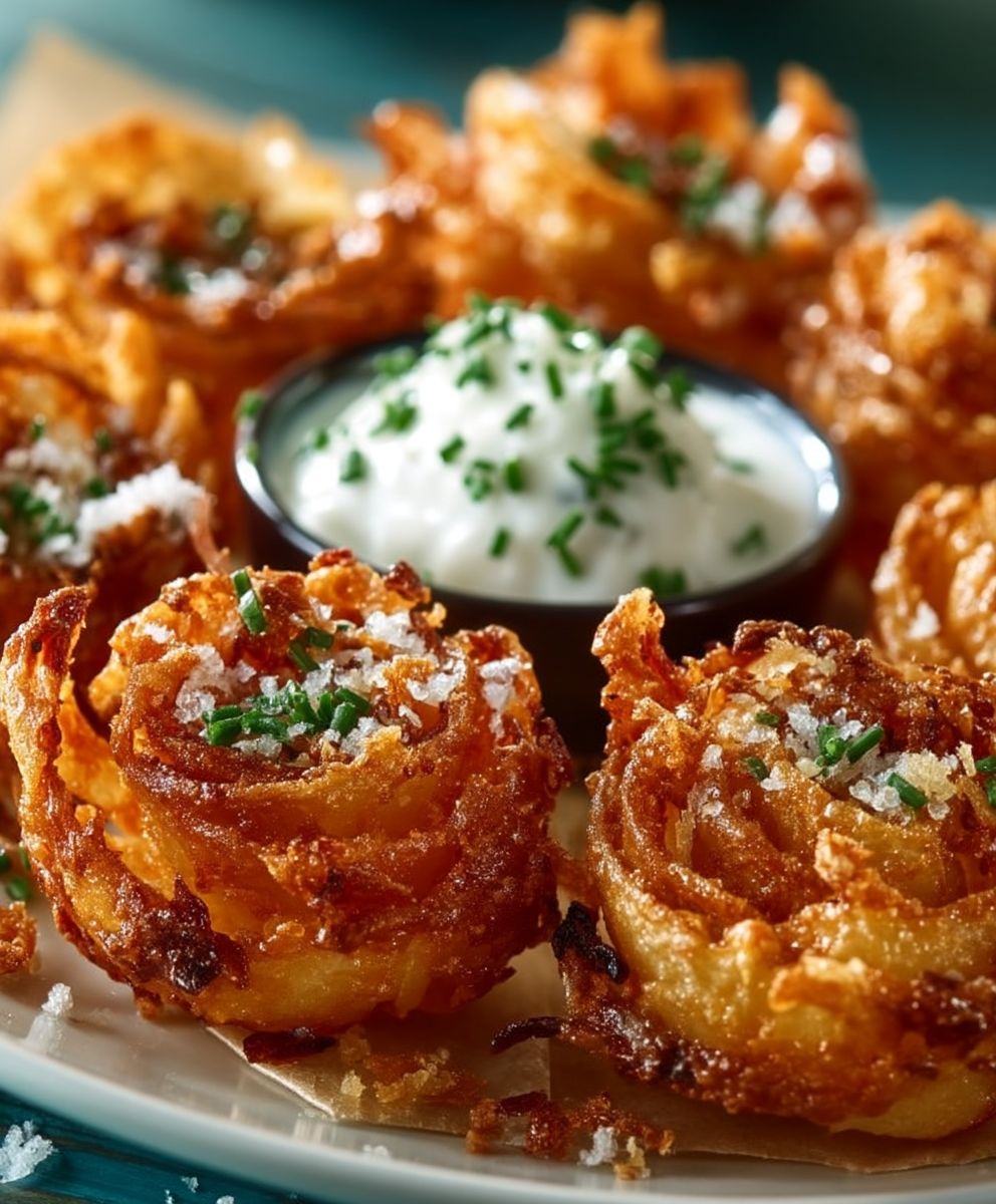 Blooming onion appetizer