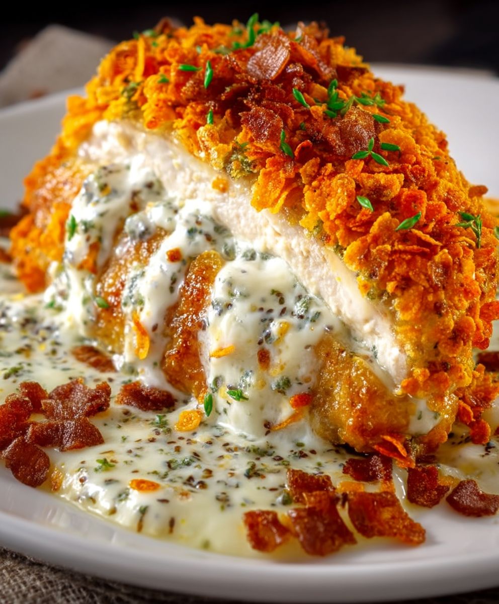 Doritos stuffed chicken