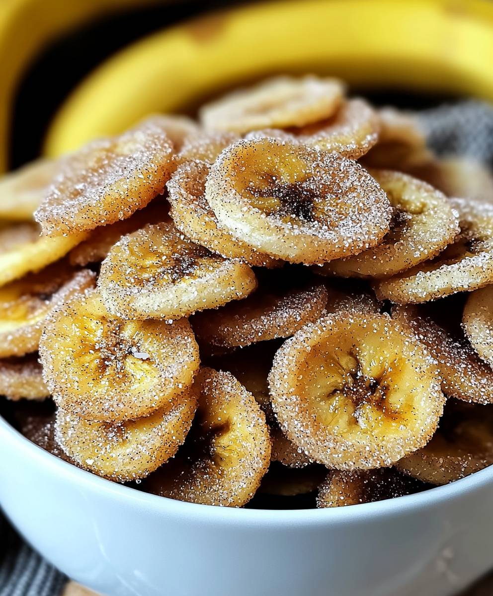 Cinnamon Sugar Banana Chips
