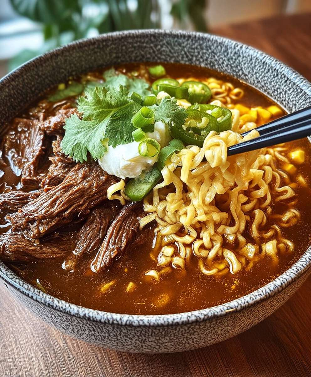 Birria Ramen Tender Beef