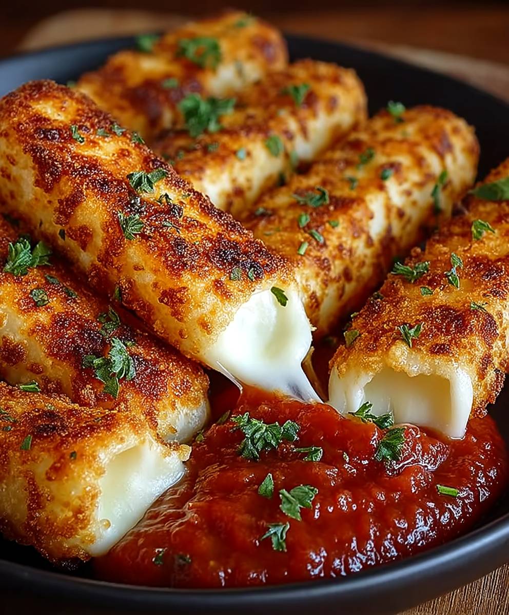 Crispy Golden Mozzarella Sticks