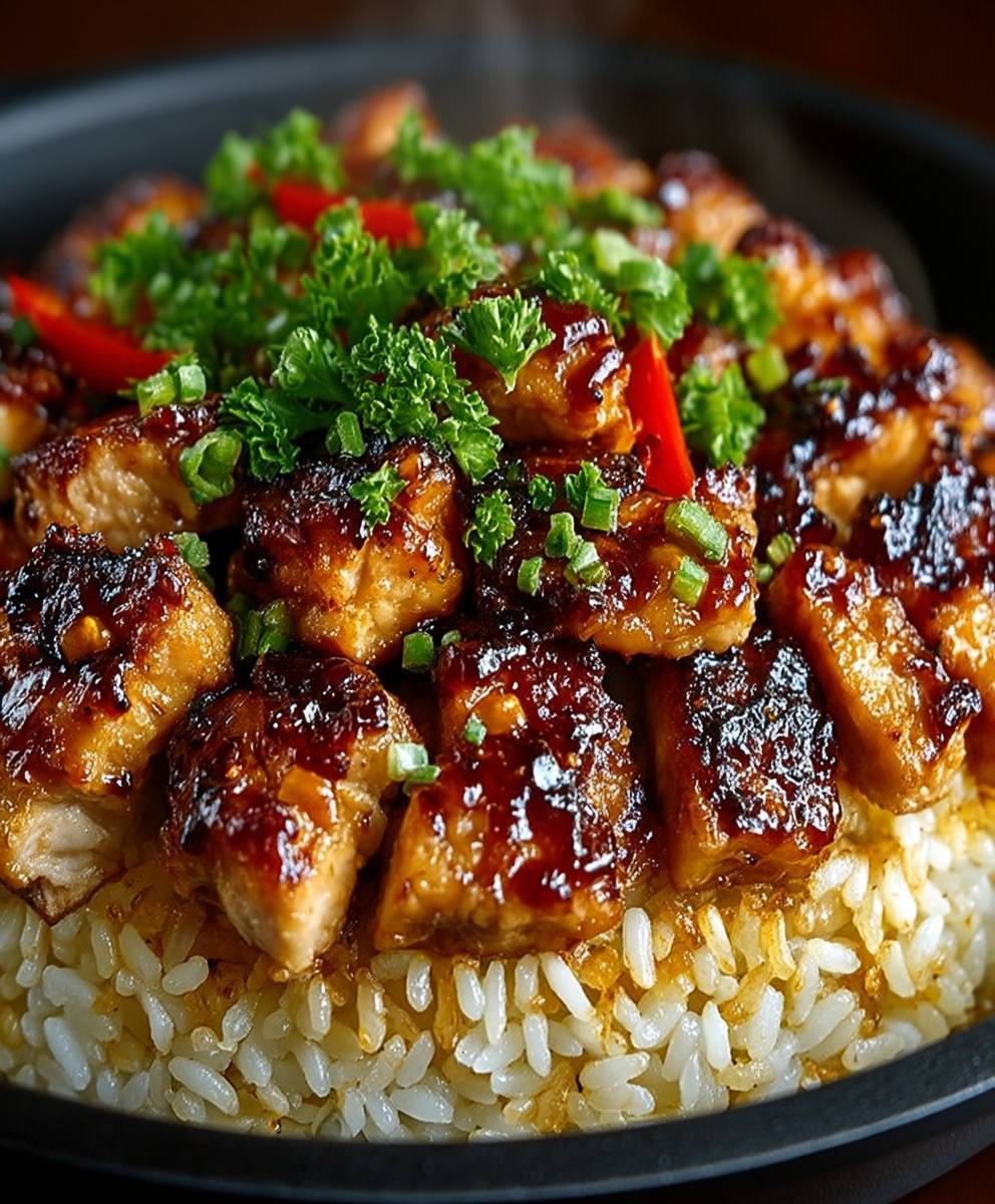 Honey BBQ Chicken Rice