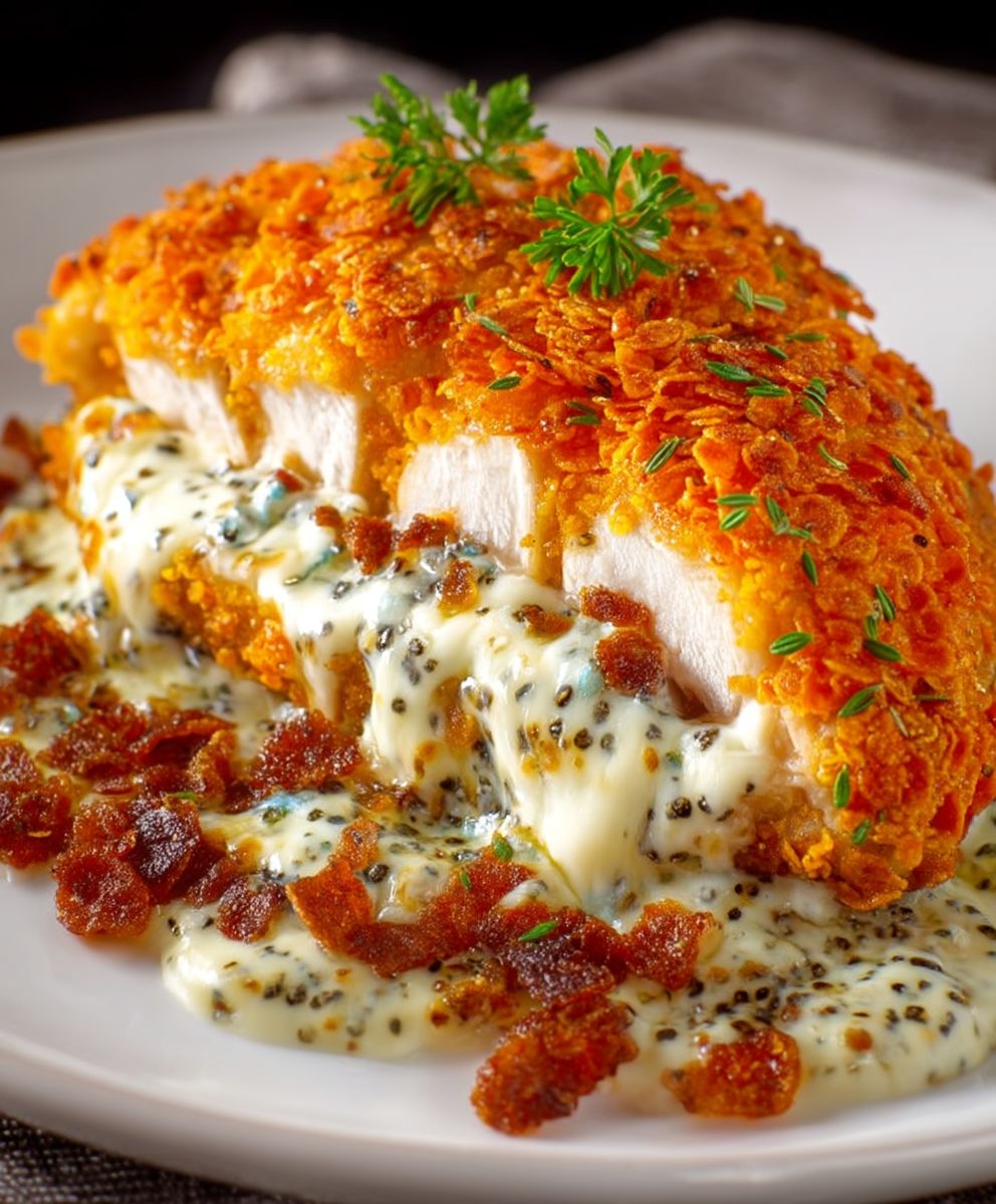 Doritos stuffed chicken