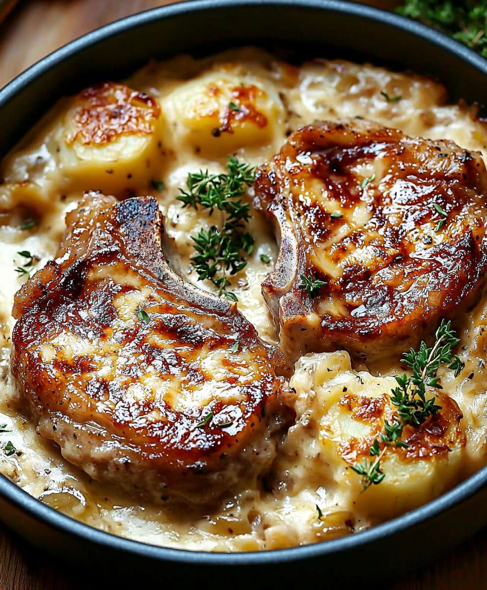 Smothered Pork Chops Casserole