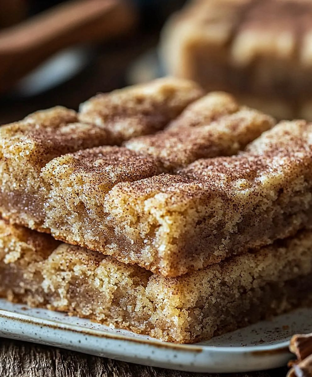 Chewy Snickerdoodle Bars