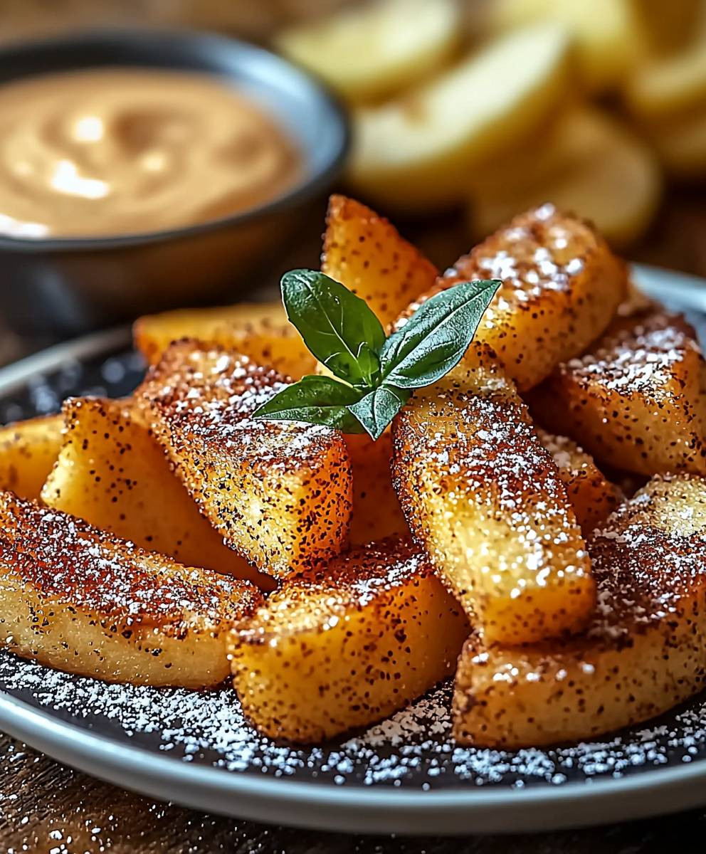 Air Fried Apple Wedges