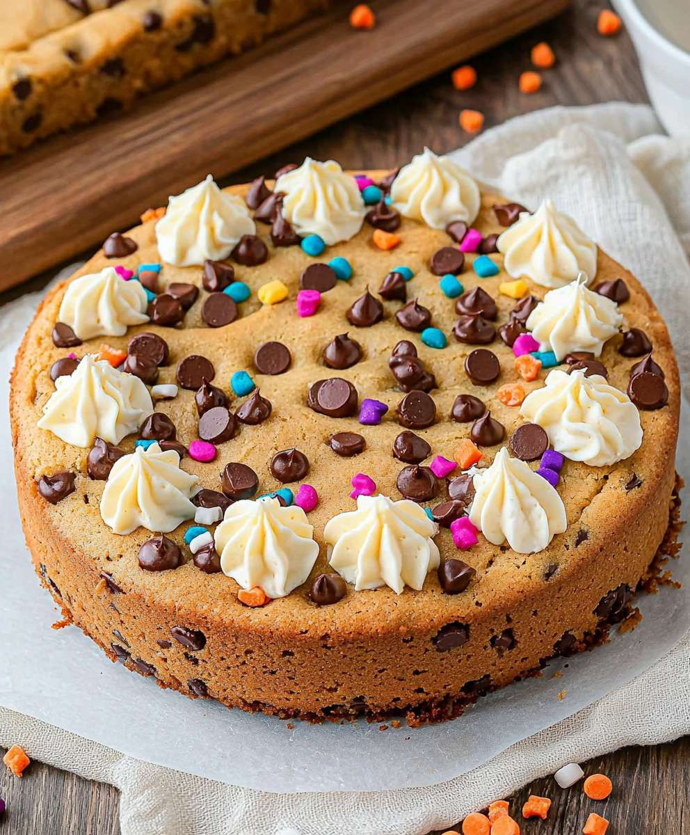 Air Fryer Cookie Cake