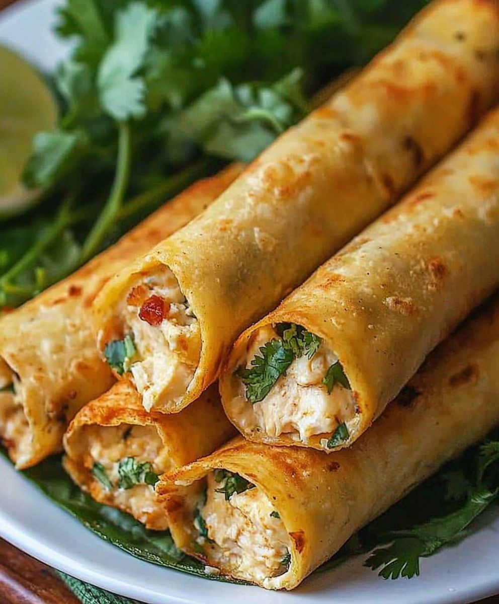 Cream Cheese Chicken Taquitos