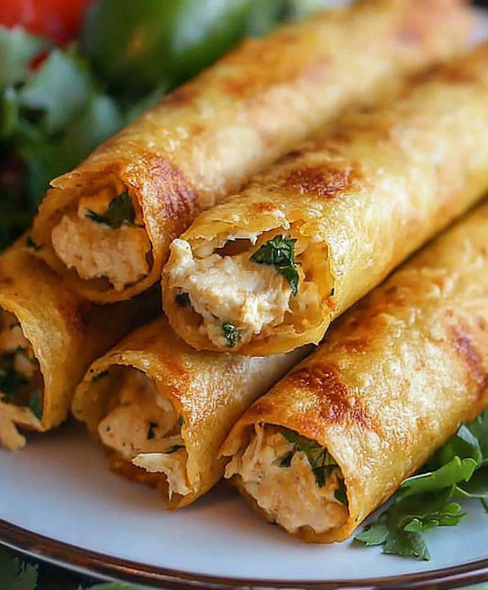 Cream Cheese Chicken Taquitos
