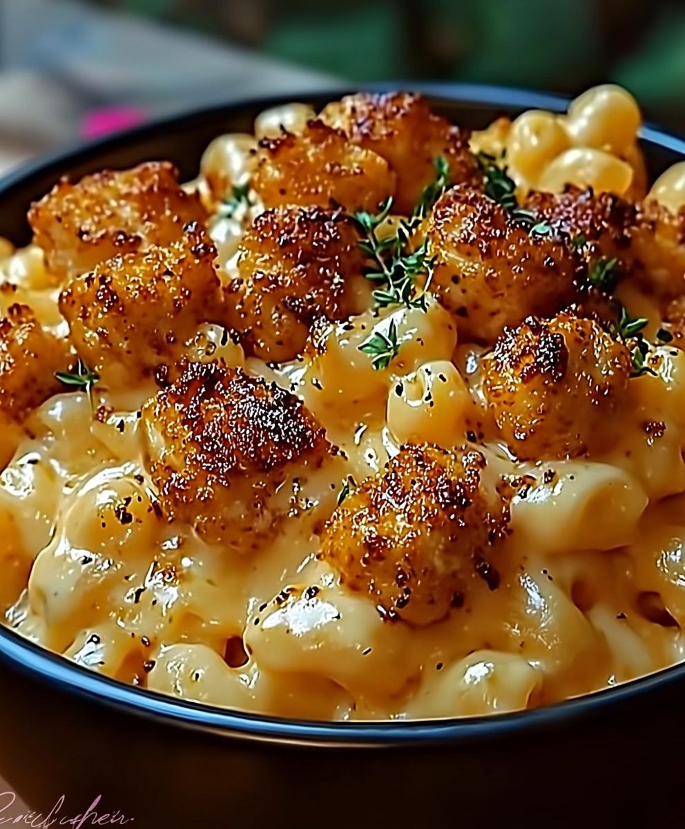 Honey Pepper Chicken Mac and Cheese