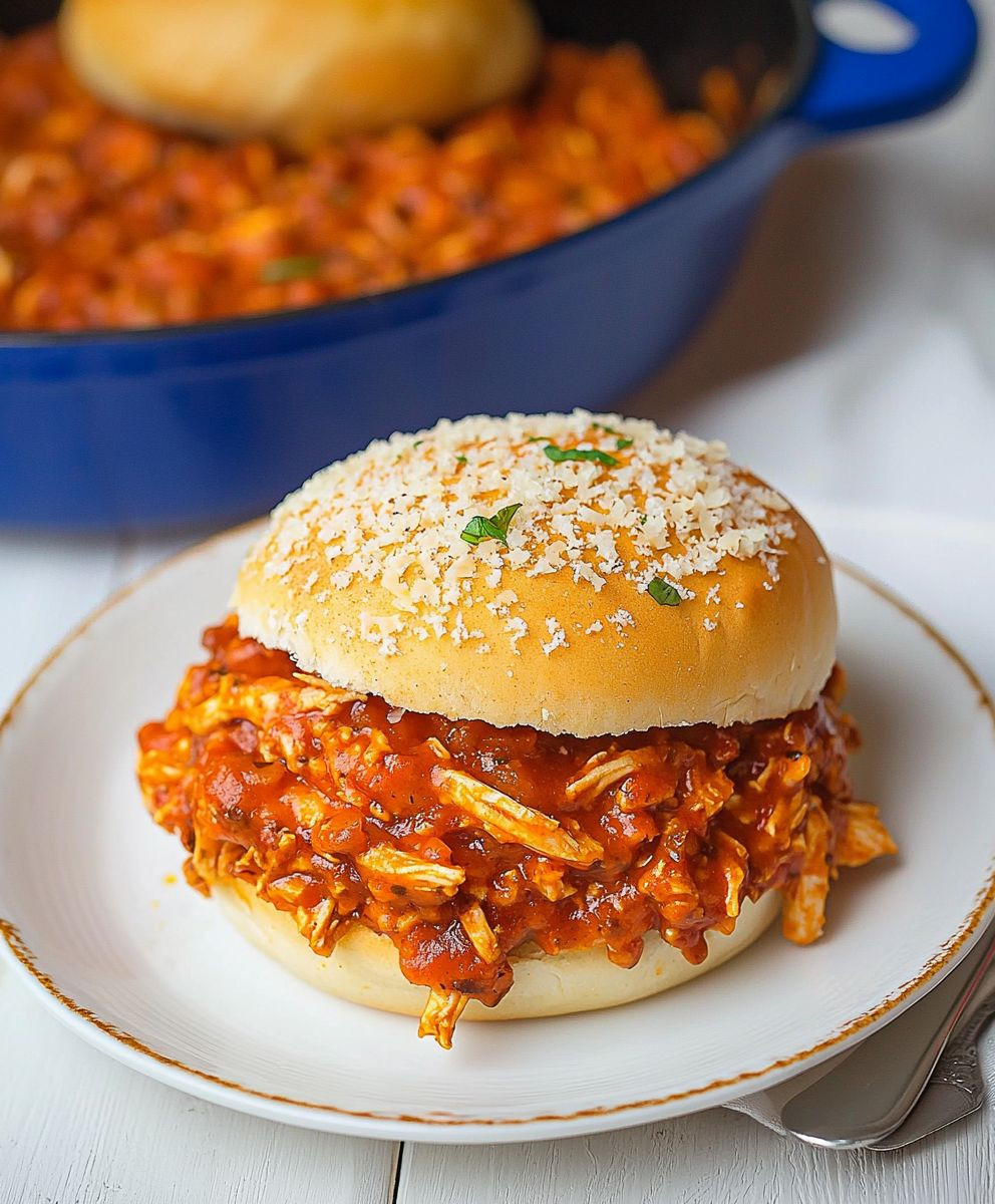 Chicken Parmesan Sloppy Joes