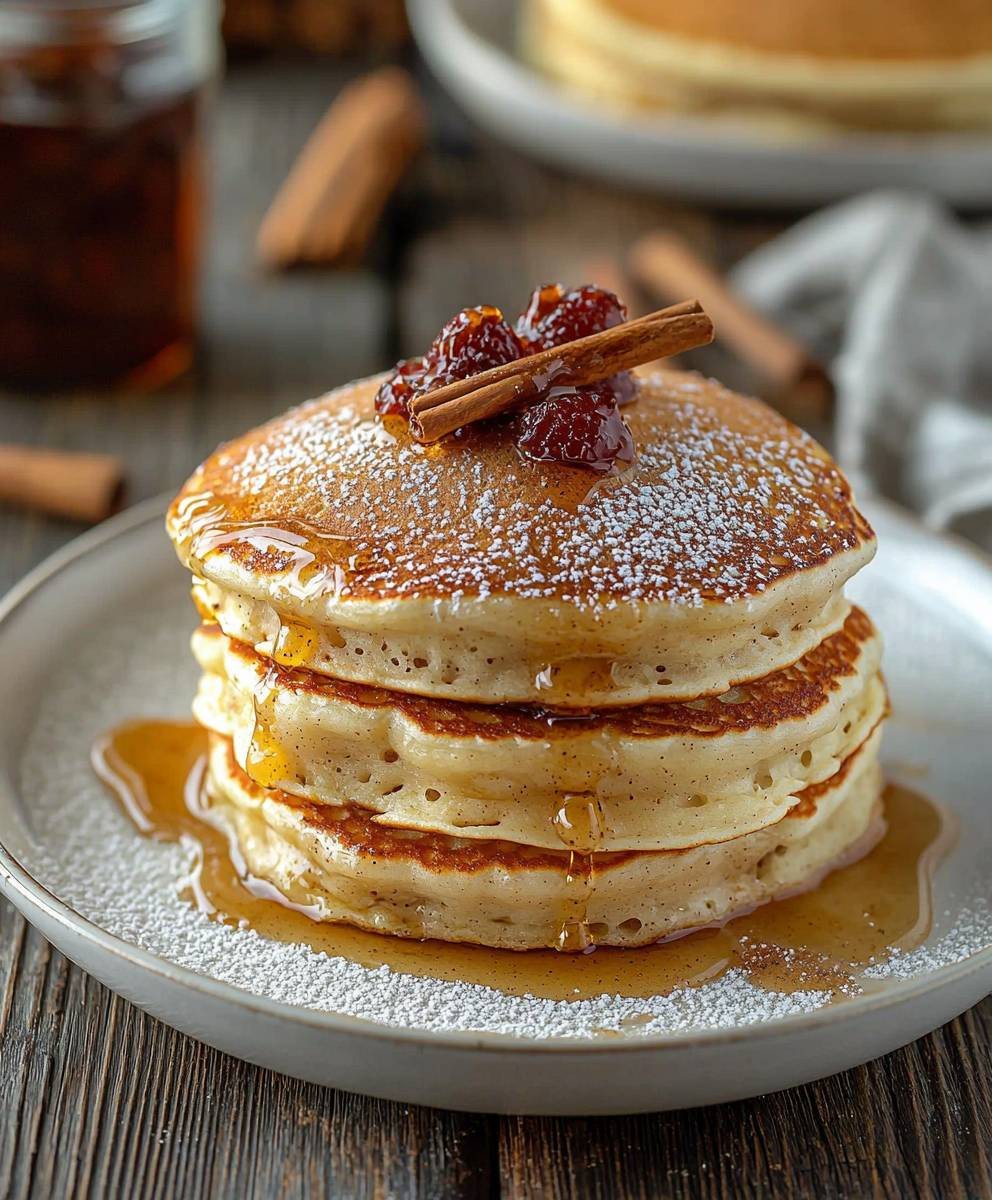 Vanilla Cinnamon Buttermilk Pancakes