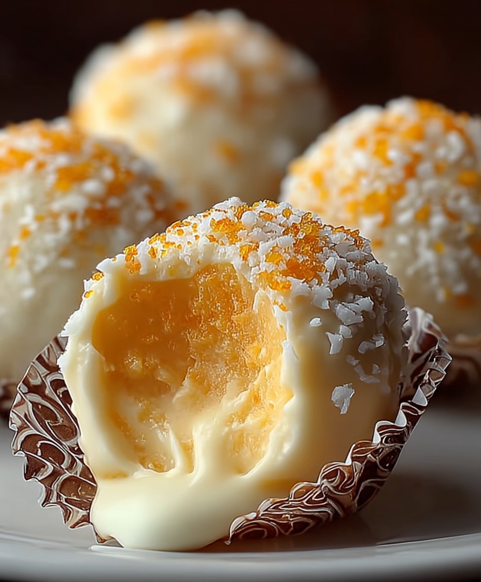 No Bake Orange Truffles
