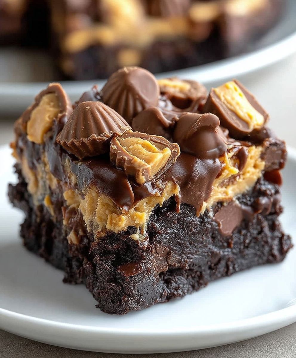 Reeses Peanut Butter Earthquake Cake