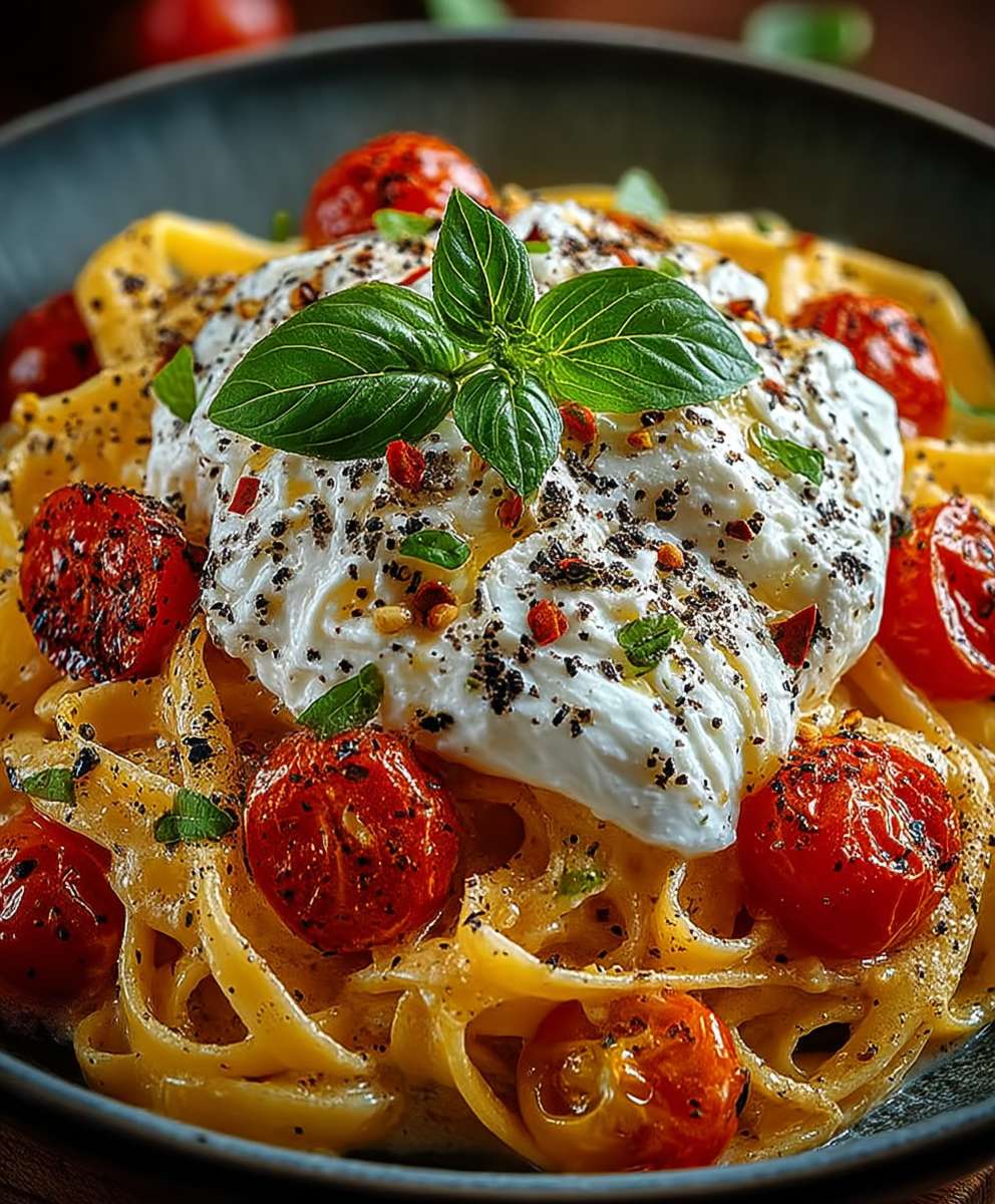Creamy Burrata Pasta