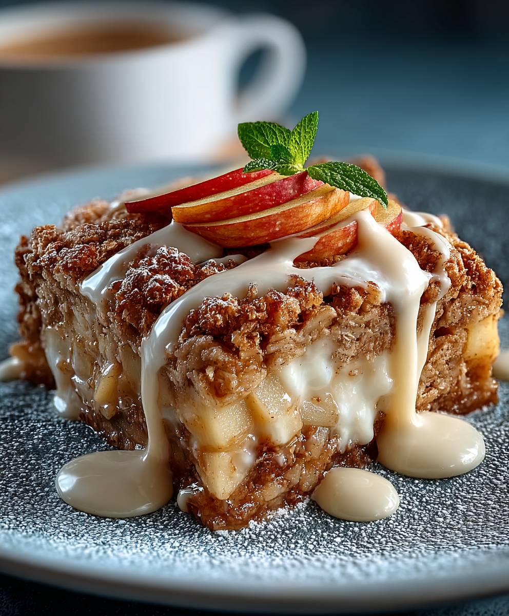 Oatmeal apple breakfast bake